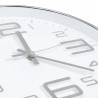 Reloj de pared 30 cm plateado 4