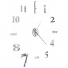 Reloj de pared 3D de diseño moderno 100 cm XXL plateado 4