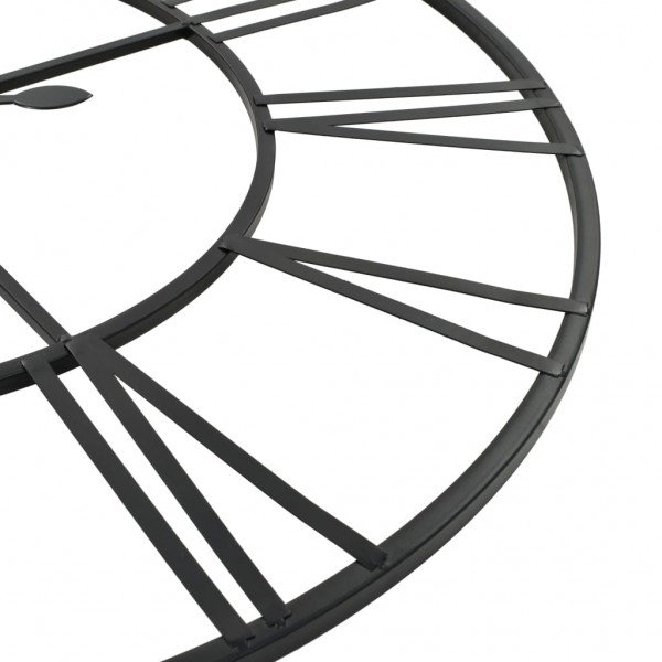 Reloj de pared vintage movimiento cuarzo metal 80 cm XXL M 4