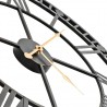 Reloj de pared vintage movimiento cuarzo metal 60 cm XXL 4