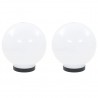 Candeeiros esféricos LED 2 pcs 20 cm PMMA 2