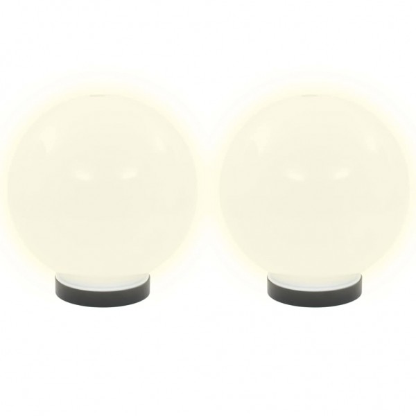 Candeeiros esféricos LED 2 pcs 20 cm PMMA M 3