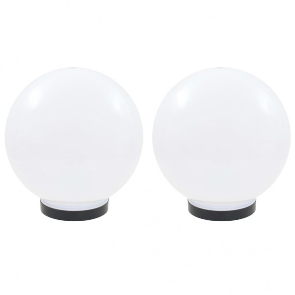 Candeeiro esférico LED 2 pcs 25 cm PMMA M 2