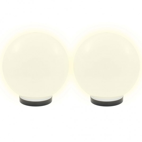 Juego de lámparas de bola LED 2 piezas esféricas 25 cm PMMA M 3