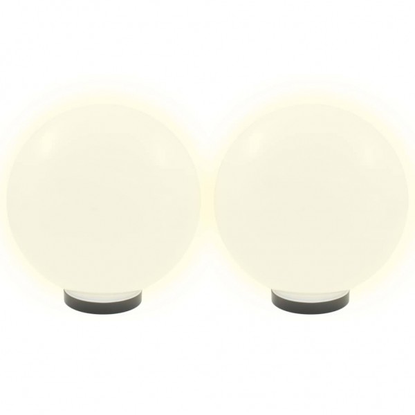 Candeeiro esférico LED 2 pcs 30 cm PMMA M 3