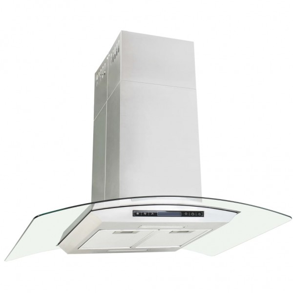 Campana extractora de techo 90 cm pantalla táctil 756 m³/h LED D
