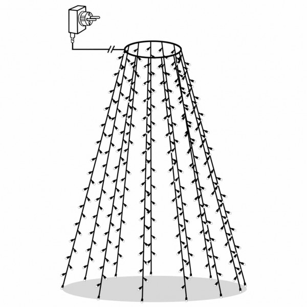 Cordão de luzes para árvore de Natal 150 LED 150 cm M 4