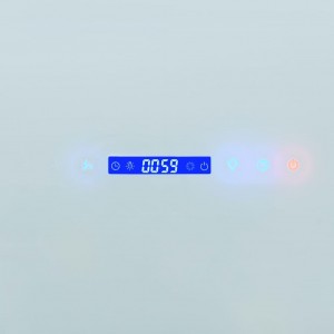 Campana extractora de pared acero inox blanca 756 m³/h 60 cm H