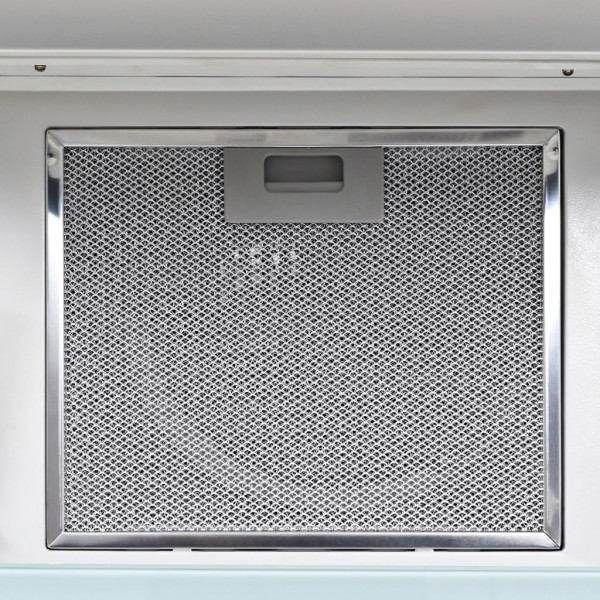Campana extractora de pared acero inox blanca 756 m³/h 60 cm M 3