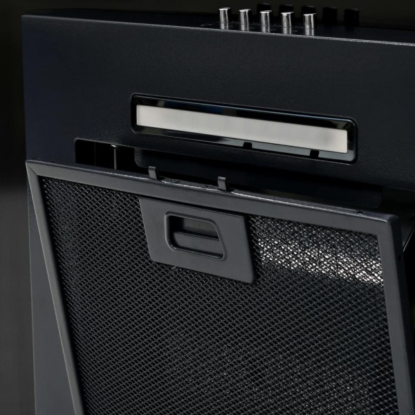 Campanha de extracção de parede 60 cm aço inoxidável 756 m3/h preto M 4