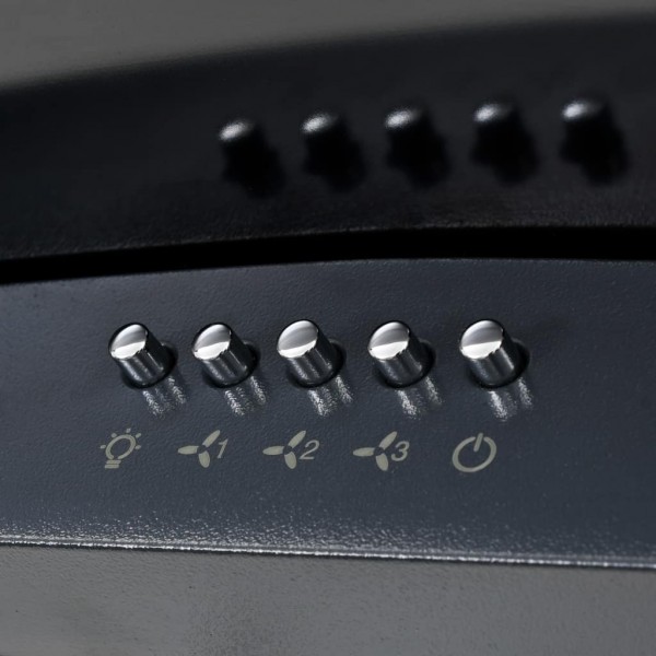 Campanha de extracção de parede 60 cm aço inoxidável 756 m3/h preto M 5