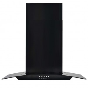 Campanha de extracção de parede 60 cm aço inoxidável 756 m3/h preto H