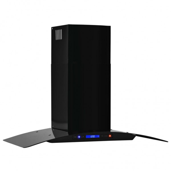 Campana extractora pared 90 cm acero inoxidable 756 m³/h negro M 5