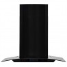 Campana extractora pared 60 cm acero inoxidable 756 m³/h negro 2