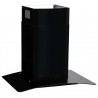 Campana extractora pared 60 cm acero inoxidable 756 m³/h negro 4