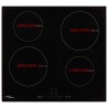 Placa de inducción con 4 quemadores control táctil 7000 W 2