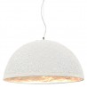 Lámpara colgante blanco y plateado E27 Ø50 cm 5