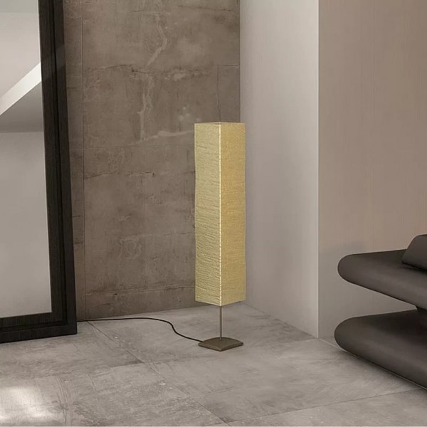 Lámpara de pie con soporte de acero 135 cm beige M 3