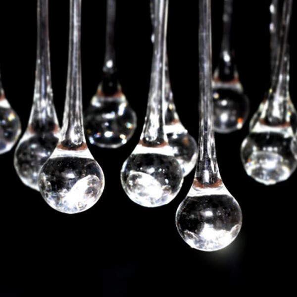 Lustre com 85 cristais branco M 2