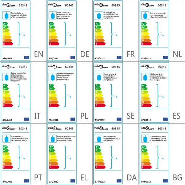 Lámpara colgante con 85 cristales blanca M 4