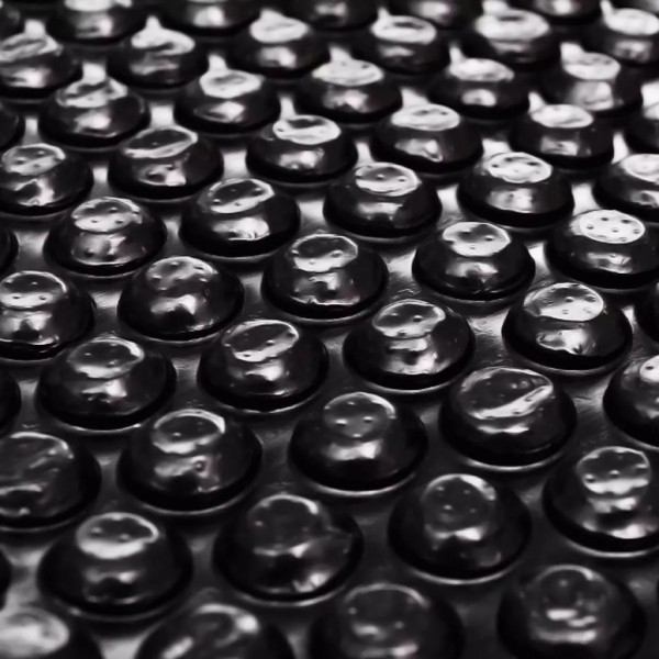 Cubierta solar de piscina de PE rectangular flotante 8x5m negro D