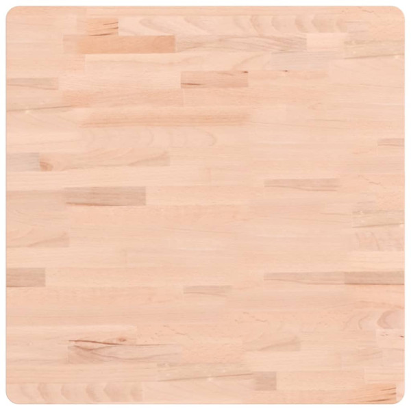 Tablero de mesa cuadrado de madera maciza de haya 60x60x1.5 cm M 2