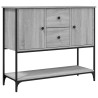Aparador de madera de ingeniería gris Sonoma 100x36x85 cm 2