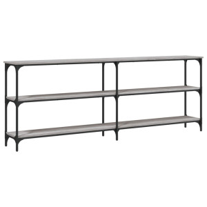 Mesa consola 200x29x75 cm derivados de madeira cinzento sonoma H