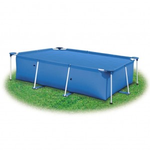 Cobertura de piscina rectangular. 732 x 366 cm. PE azul H