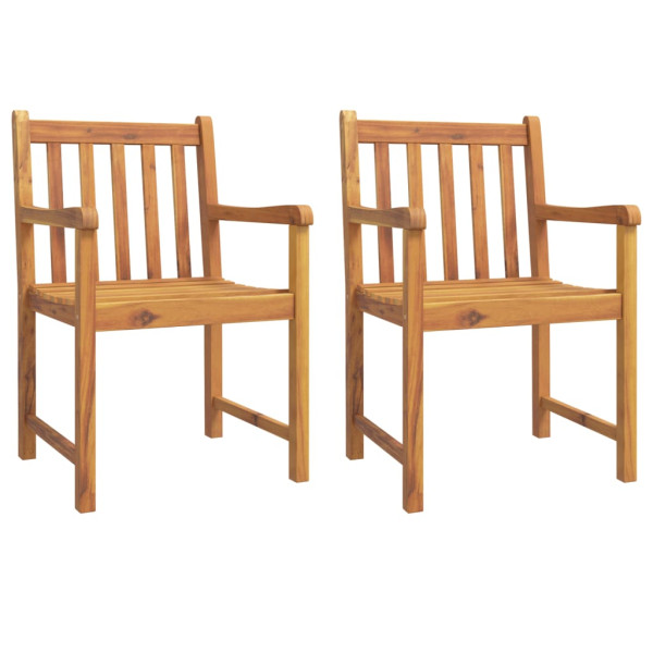 3 pcs conjunto de jantar para jardim madeira de acácia maciça M 3