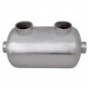 Intercambiador de calor para piscina. 292 x 134 mm. 28 kW 3