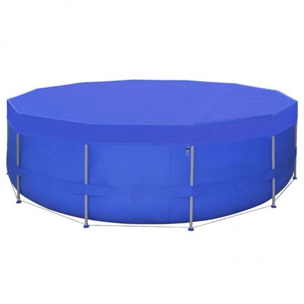 Cobertura PE redonda para piscina 460 cm 90 g/m² M 3