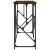 Mesa consola madera de ingeniería roble ahumado 100x40x80 cm 5