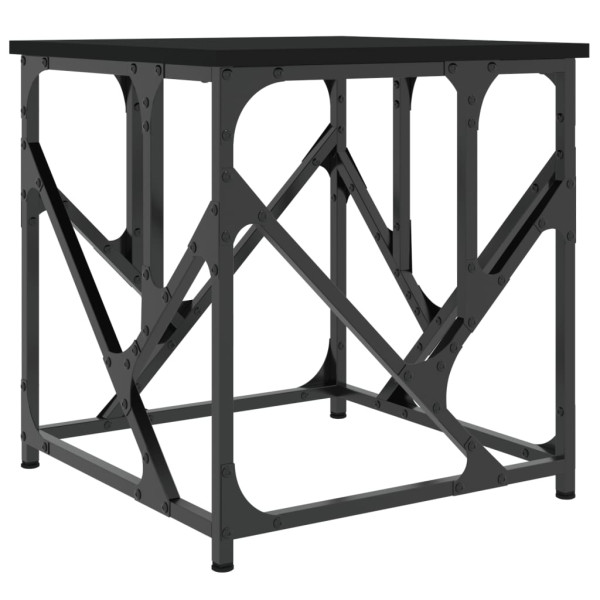 Mesa de centro madera de ingeniería negra 45x45x47.5 cm M 2