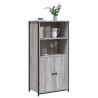 Aparador alto madera contrachapada Sonoma gris 62x36x121.5 cm 3