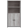 Aparador alto madera contrachapada Sonoma gris 62x36x121.5 cm 5