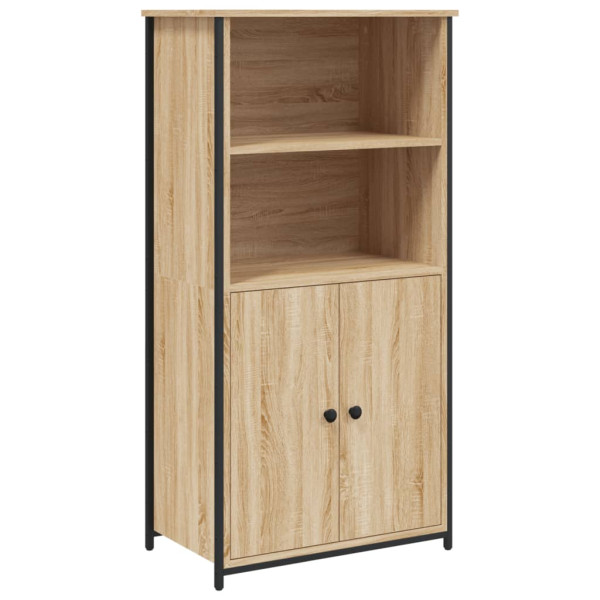 Aparador alto madera contrachapada roble Sonoma 62x36x121.5 cm M 2