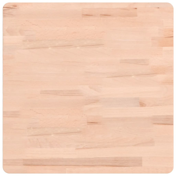 Tablero de mesa cuadrado de madera maciza de haya 50x50x1.5 cm M 2