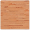 Tablero de mesa cuadrado de madera maciza de haya 70x70x2.5 cm 2