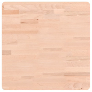 Tablero de mesa cuadrado de madera maciza de haya 50x50x4 cm H