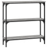 Mesa consola madera de ingeniería gris Sonoma 75x22.5x75 cm 2