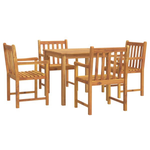 Conjunto de jantar p/ jardim 5 pcs madeira de acácia maciça H