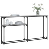 Mesa consola madera de ingeniería gris Sonoma 145x22.5x75 cm 3