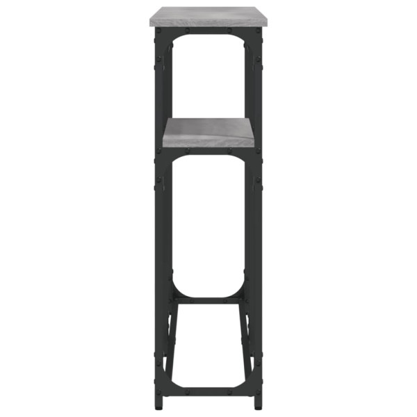 Mesa consola 145x22.5x75cm derivados de madeira cinzento sonoma M 5