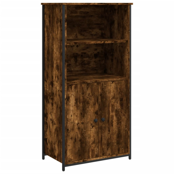 Aparador alto madera contrachapada roble ahumado 62x36x121.5 cm M 2