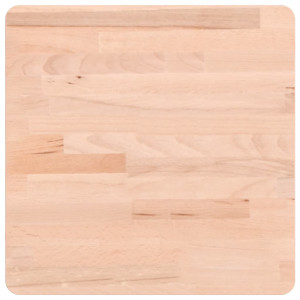 Tablero de mesa cuadrado de madera maciza de haya 40x40x1.5 cm H