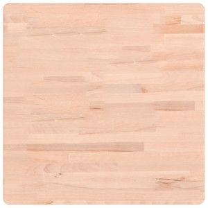 Tablero de mesa cuadrado de madera maciza de haya 60x60x4 cm H