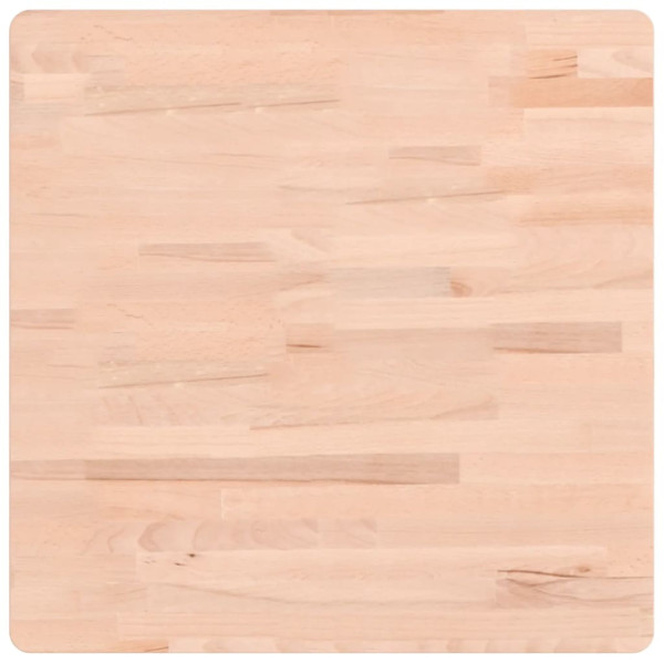 Tablero de mesa cuadrado de madera maciza de haya 60x60x4 cm M 2