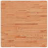 Tablero de mesa cuadrado de madera maciza de haya 70x70x4 cm 2