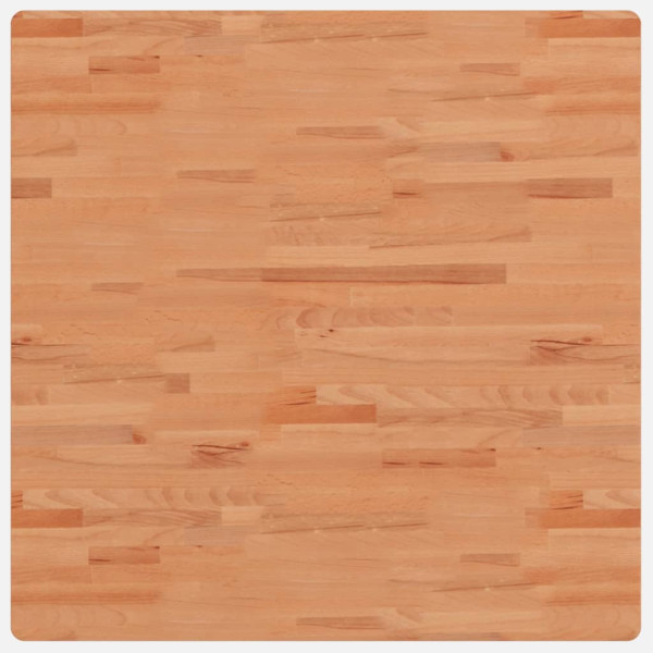 Tablero de mesa cuadrado de madera maciza de haya 90x90x4 cm M 2
